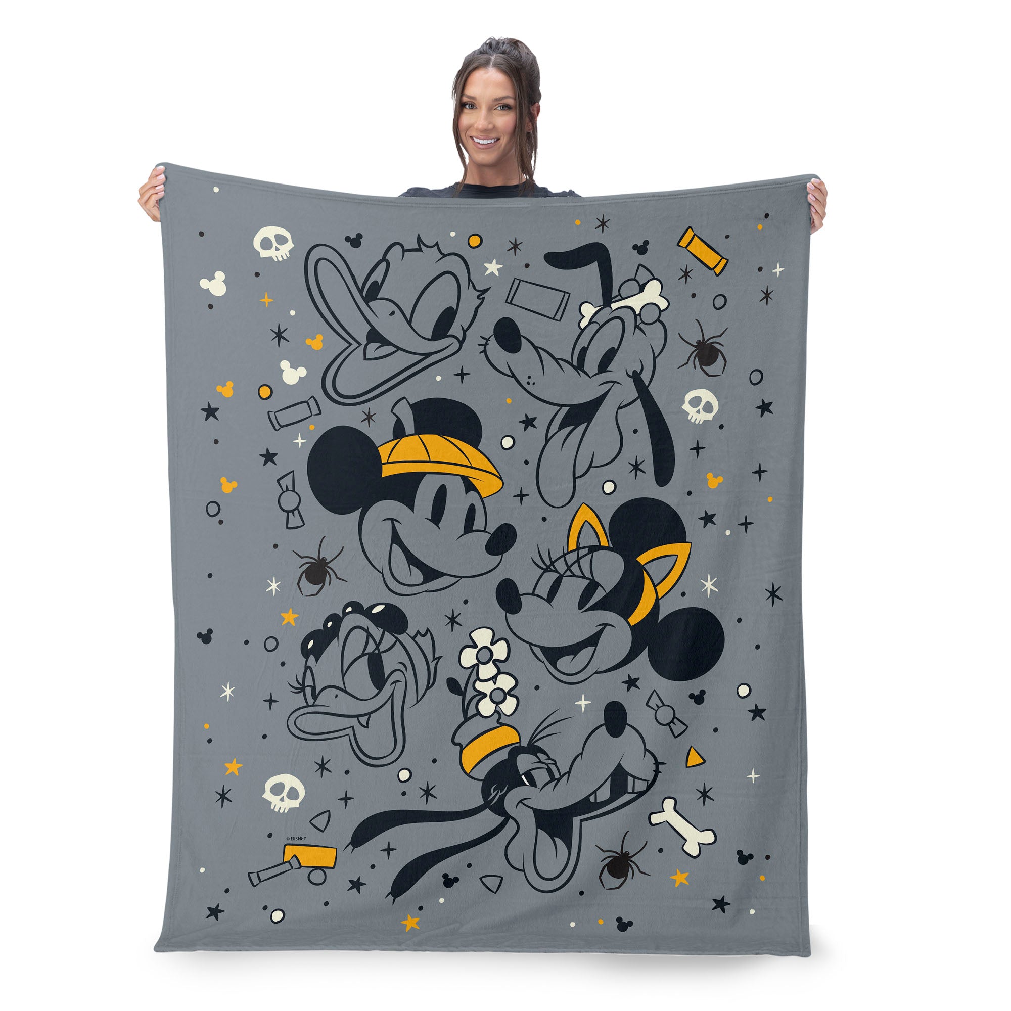 Disney Mickey & Friends Spooky Gang Silk Touch Throw Blanket 50x60 Inches