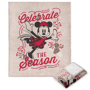 Disney Mickey & Friends Celebrate The Season Silk Touch Throw Blanket 50X60 Inches