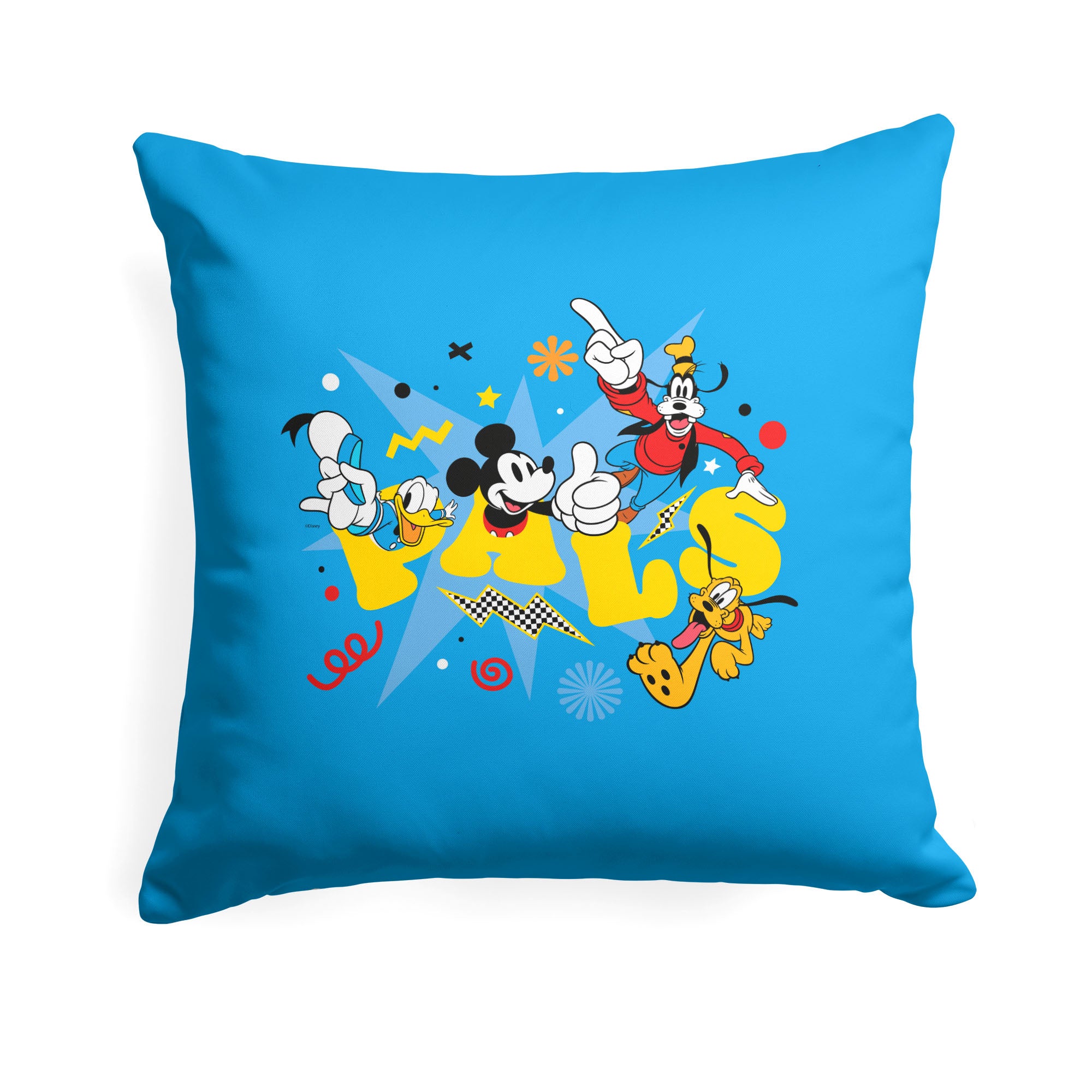 Disney Mickey Mouse Mickey's Pals Throw Pillow 18x18 Inches