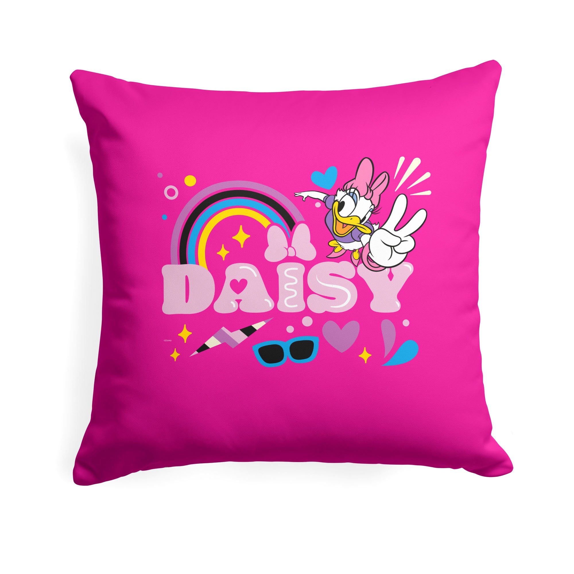 Disney Mickey Mouse The Name's Daisy Throw Pillow 18x18 Inches