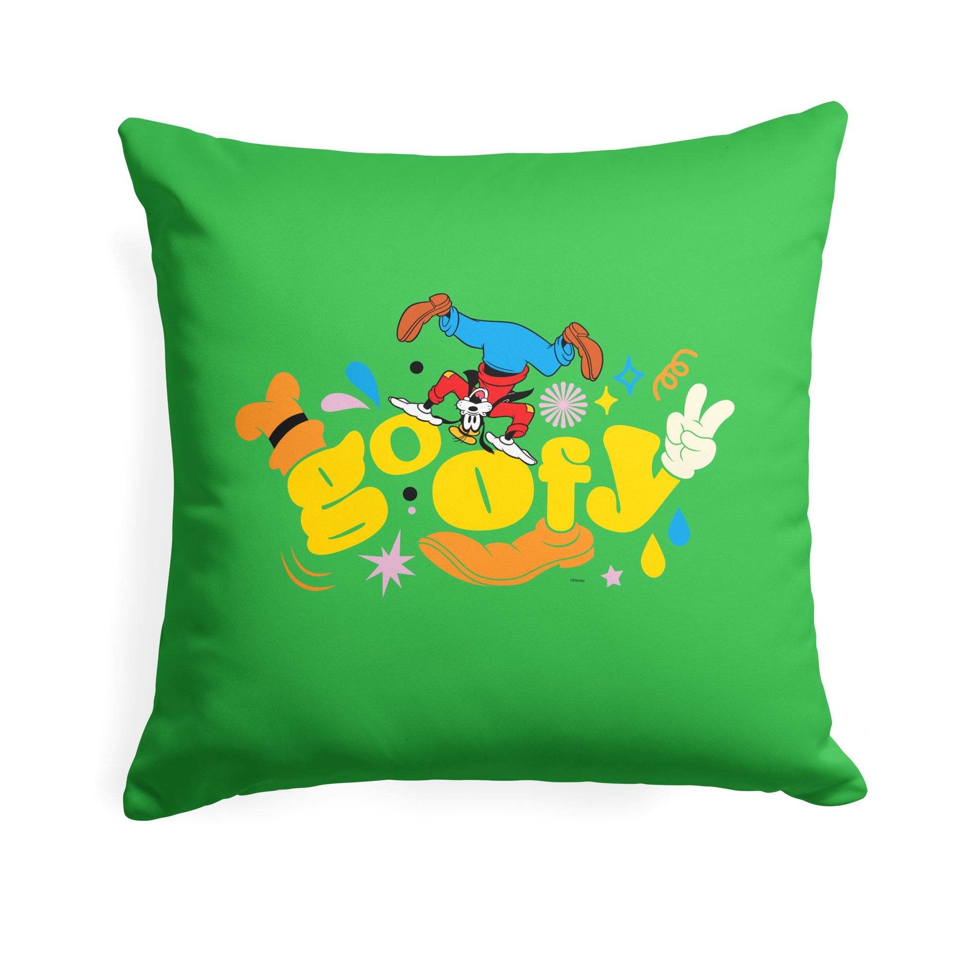 Disney Mickey Mouse The Name's Goofy Throw Pillow 18x18 Inches