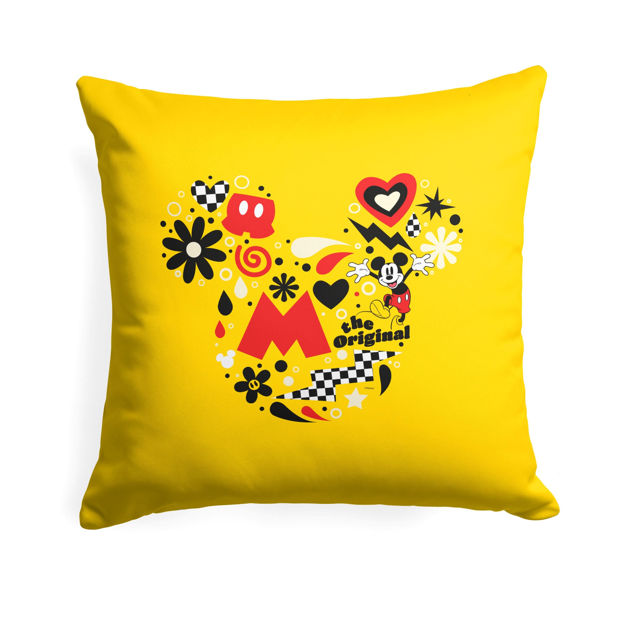 Disney Mickey Mouse The Name's Mickey Throw Pillow 18x18 Inches