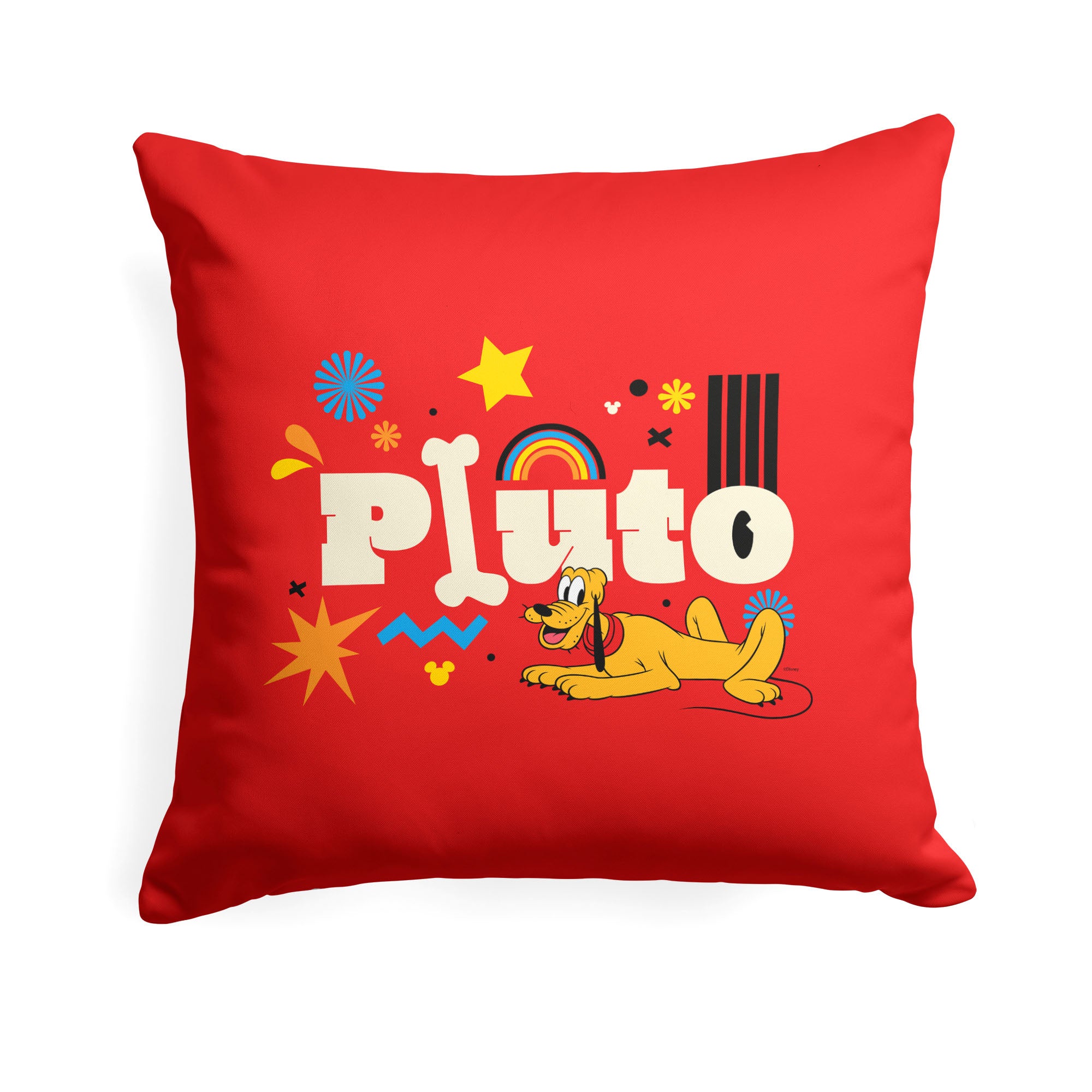 Disney Mickey Mouse The Name's Pluto Throw Pillow 18x18 Inches