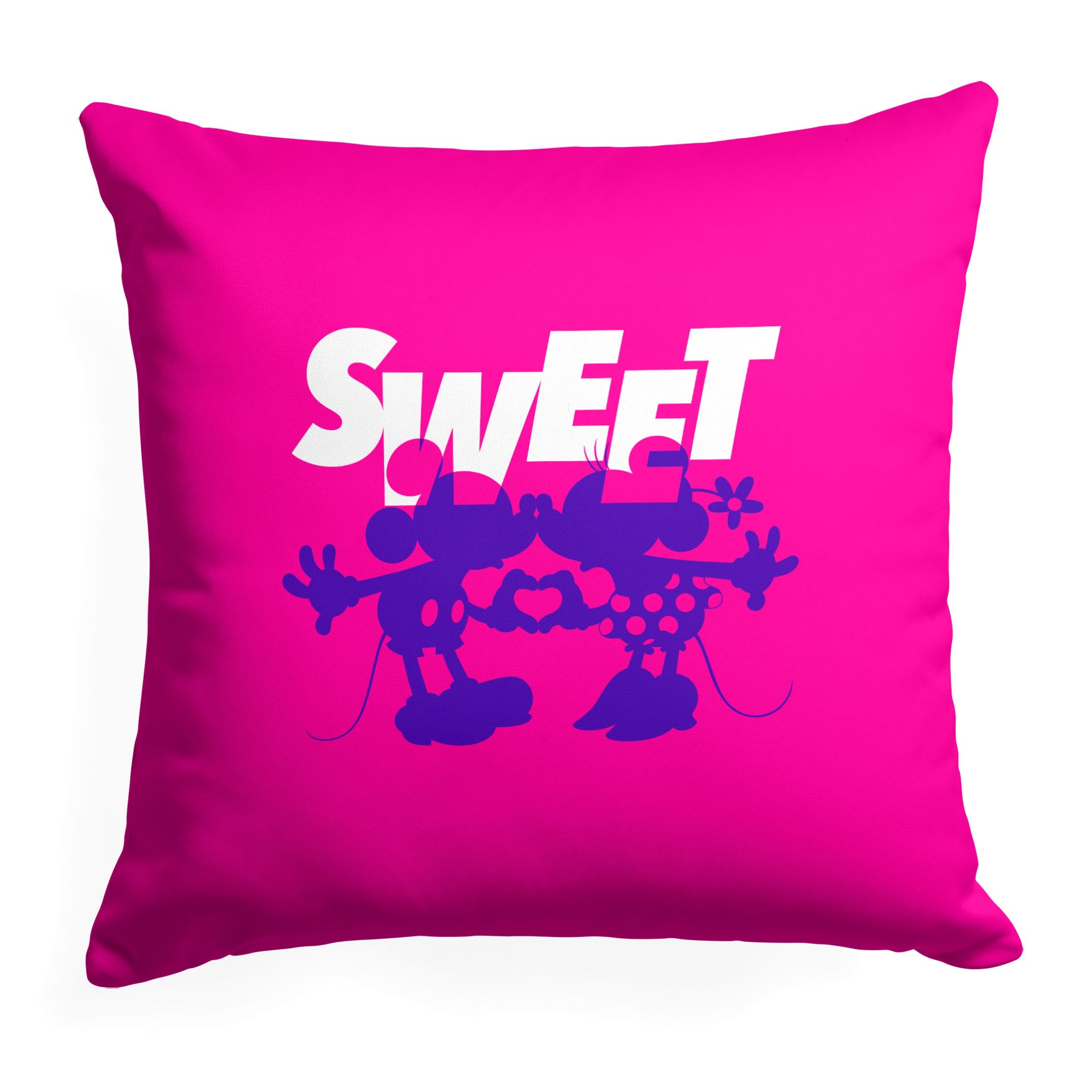 Disney Mickey Mouse Sweethearts Throw Pillow 18x18 Inches