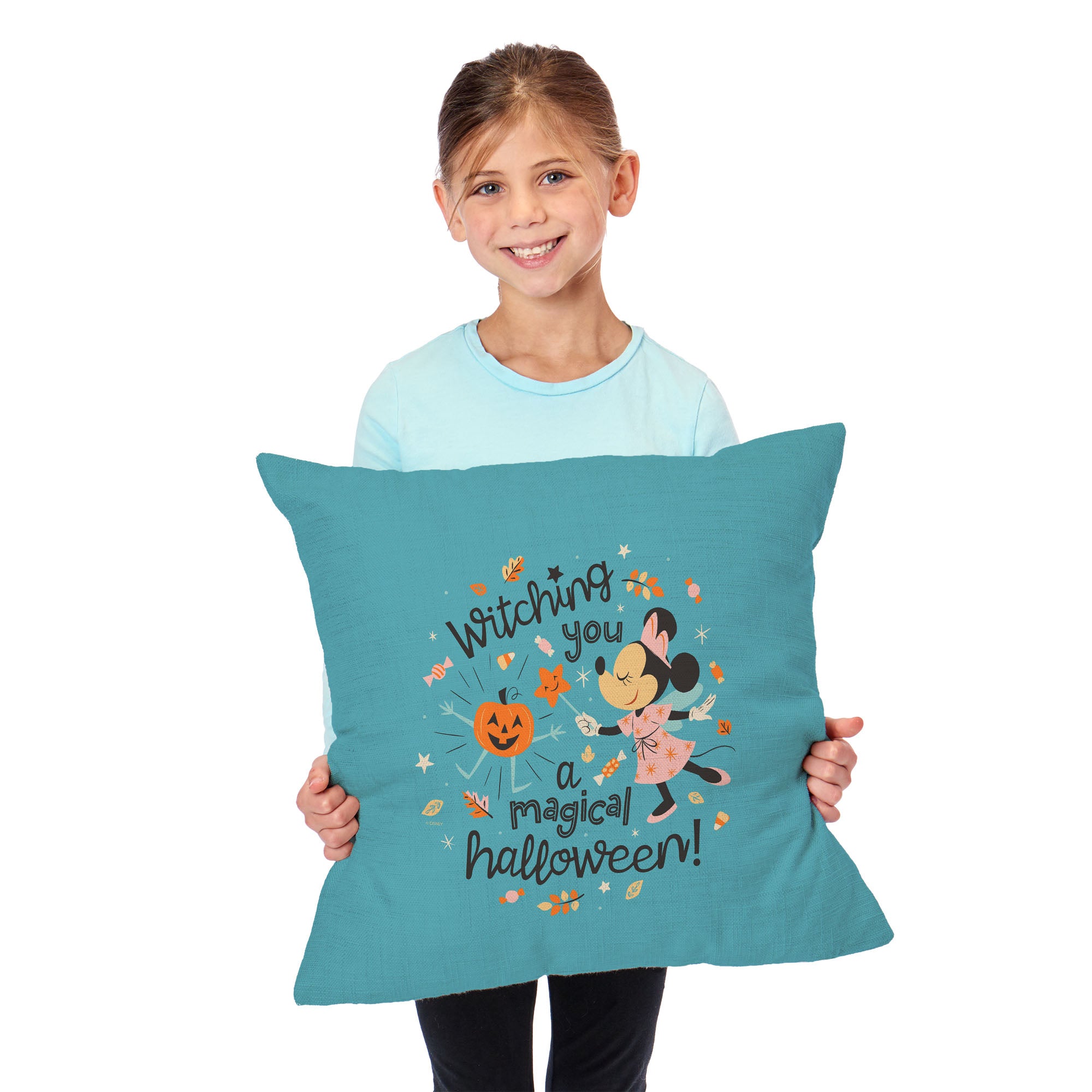 Disney Minnie Mouse Magical Halloween Throw Pillow 18X18