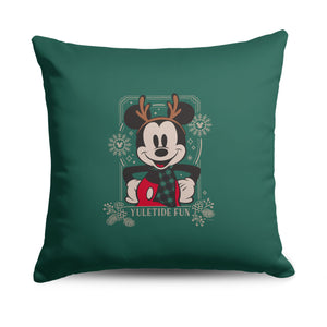 Disney Mickey & Friends Yuletide Fun Throw Pillow 18X18 Inches