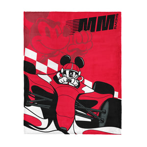 Mickey Mouse MM Racing Silk Touch Throw Blanket 46x60 inches