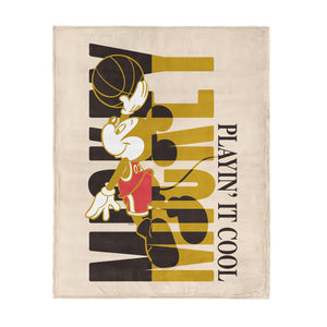 Mickey Mouse Playin It Cool Silk Touch Throw Blanket 46x60 inches