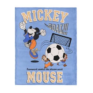 Mickey and Friends Teamwork Silk Touch Throw Blanket 46x60 inches