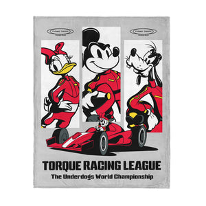 Mickey and Friends Torque Racing League Silk Touch Throw Blanket 46x60 inches