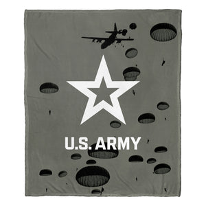 U.S. Army Airborne Silk Touch Throw Blanket 50x60 Inches