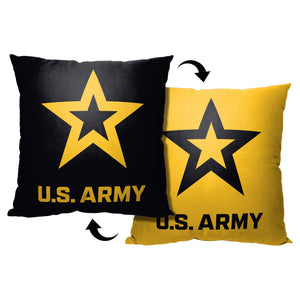 U.S. Army Star Logo Throw Pillow 18x18 Inches