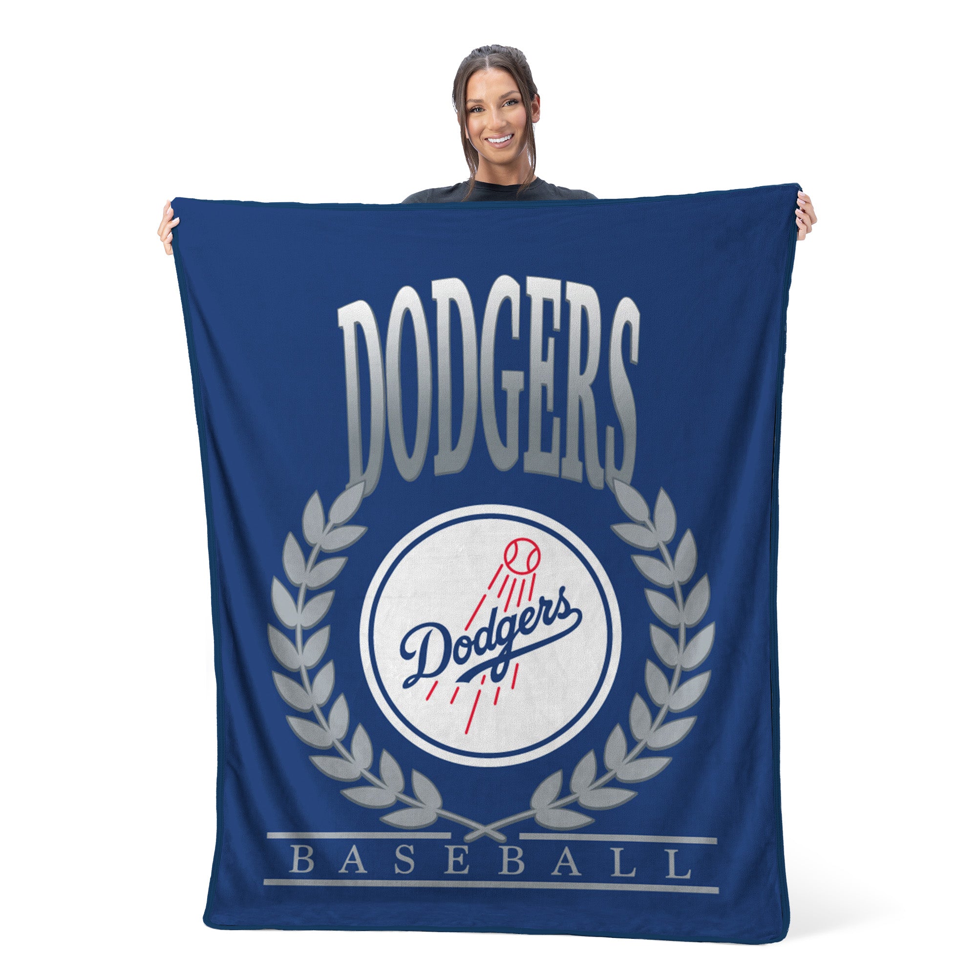 Los Angeles Dodgers MLB Plateau Silk Touch Throw Blanket 46X60 Inches