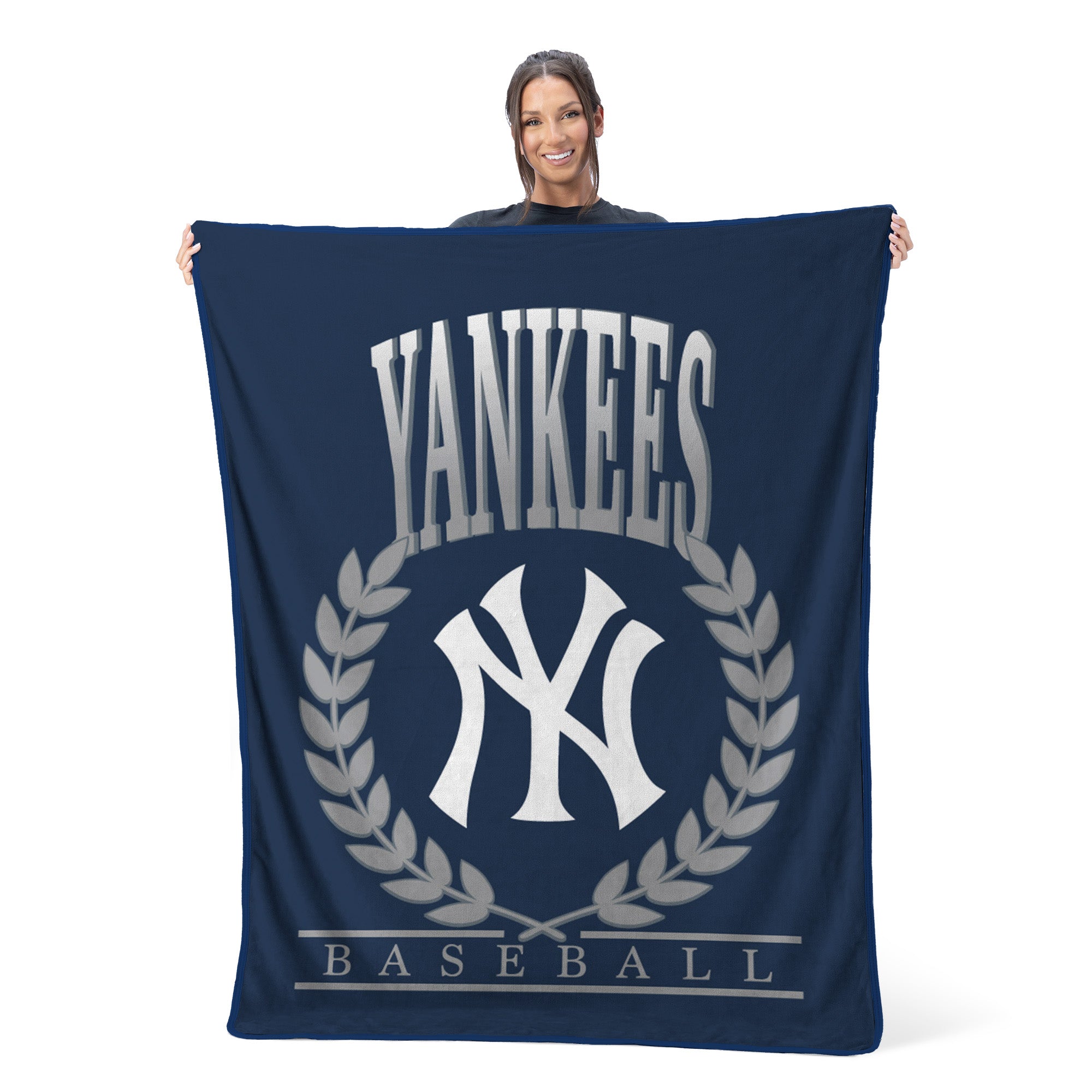 New York Yankees MLB Plateau Silk Touch Throw Blanket 46X60 Inches