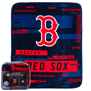MLB Boston Red Sox Digitize Raschel Throw Blanket 60x80Inches