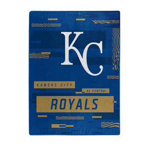MLB Kansas City Royals Digitize Raschel Throw Blanket 60x80Inches