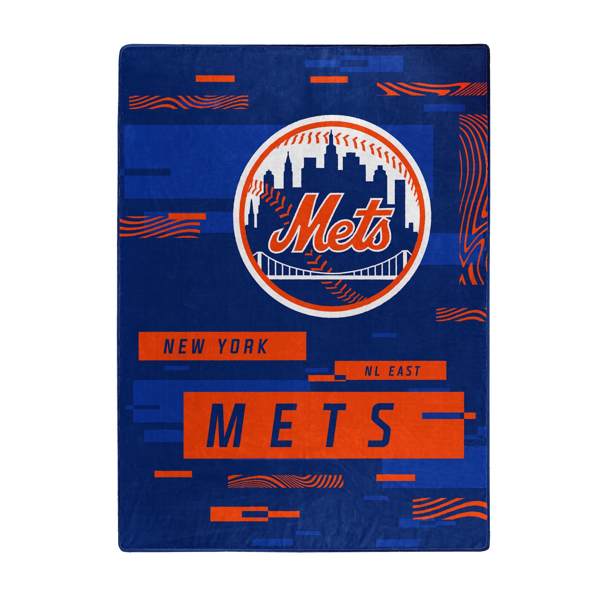 MLB New York Mets Digitize Raschel Throw Blanket 60x80Inches