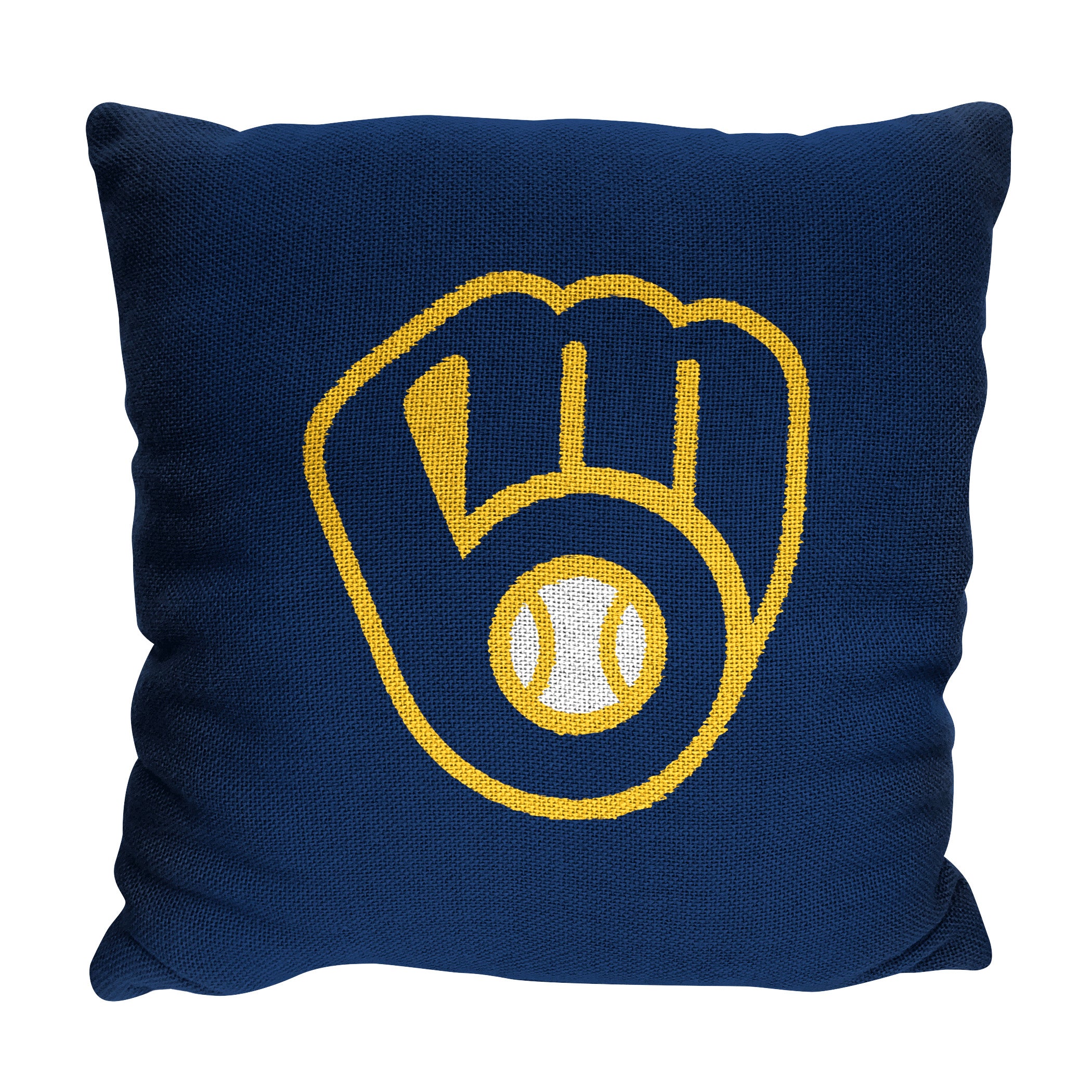 MLB Milwaukee Brewers Invert Pillow 20x20 Inches