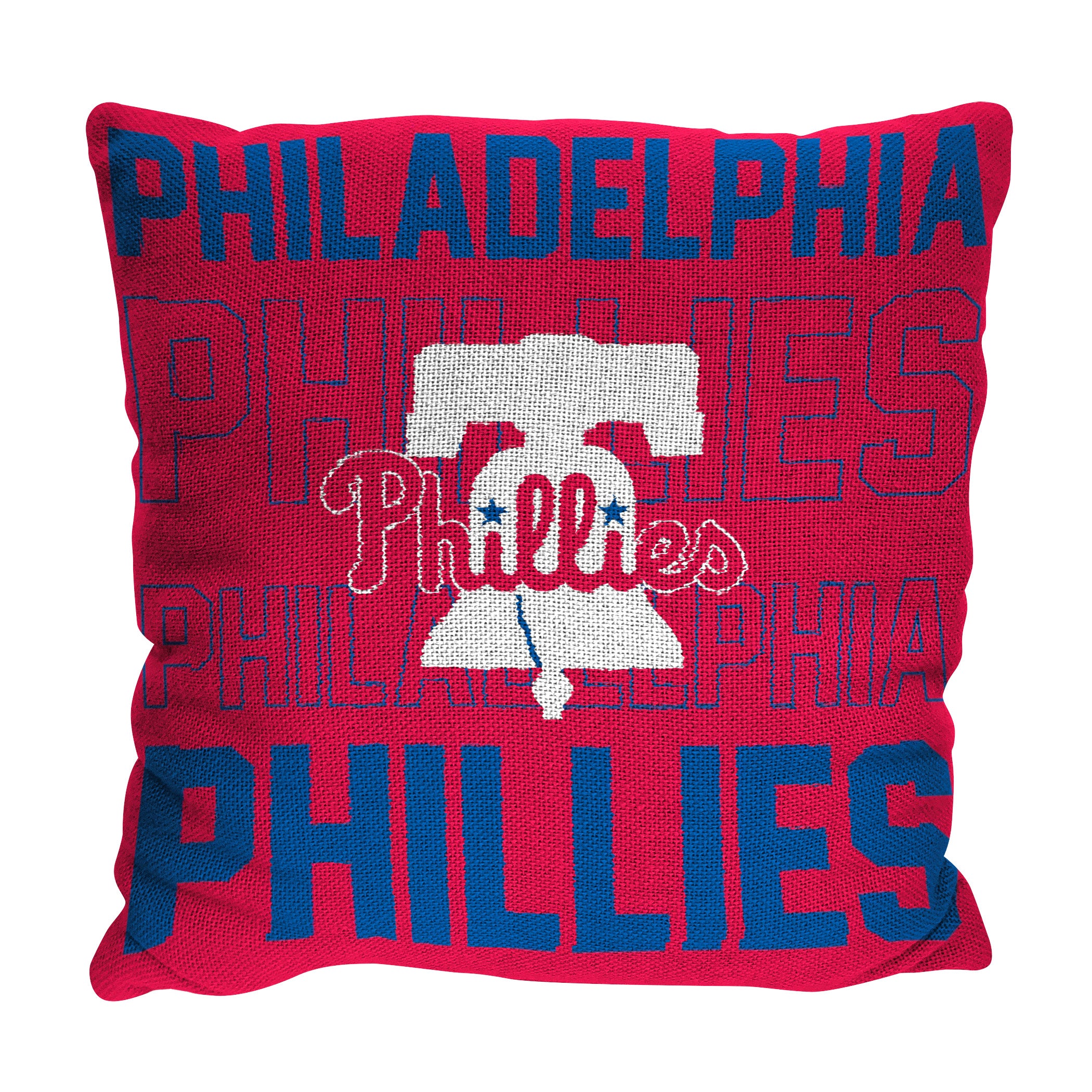 MLB Philadelphia Phillies Stacked Pillow 20x20 Inches