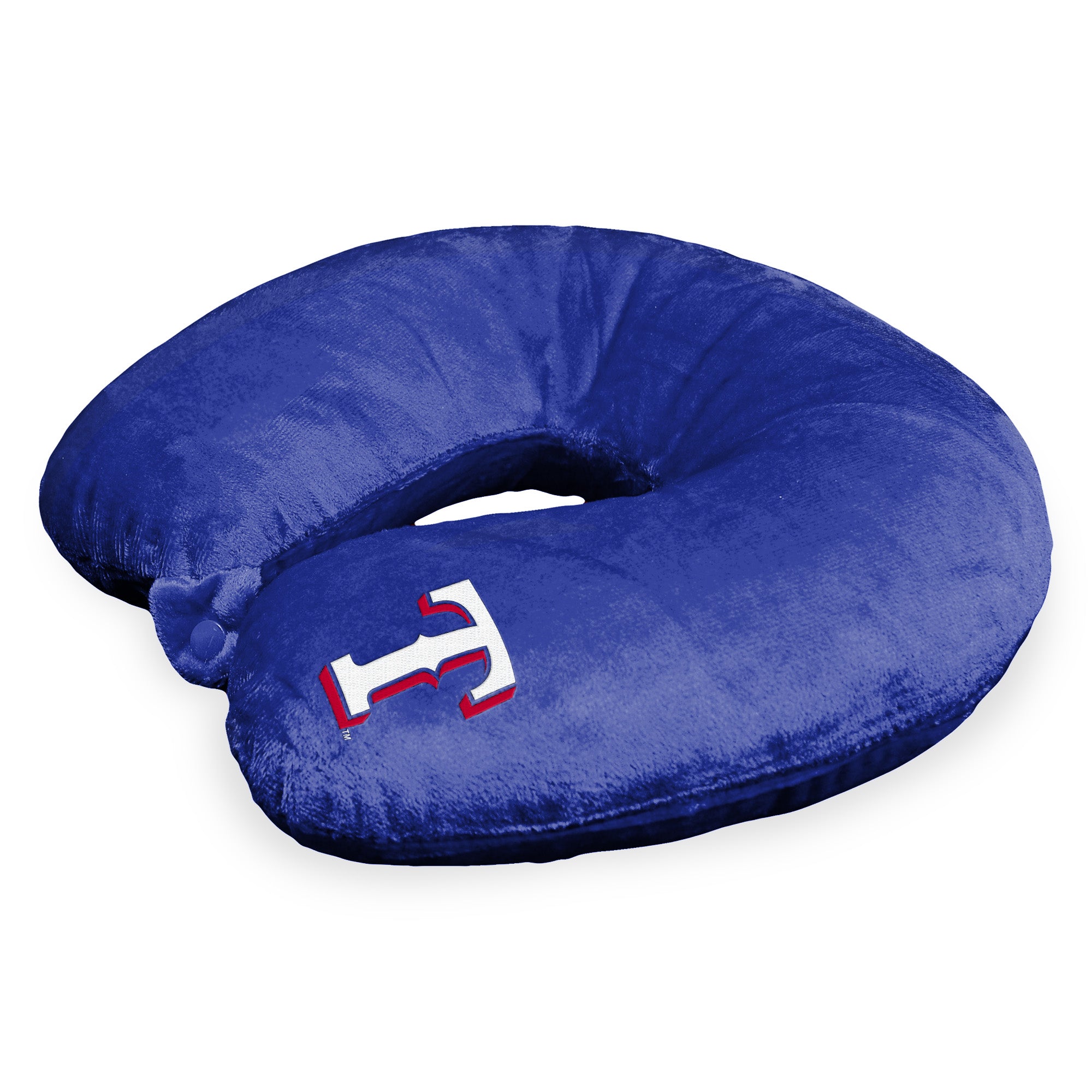 MLB Texas Rangers Applique Neck Pillow 12x13 Inches