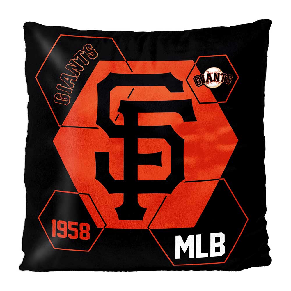 MLB San Francisco Giants Connector Velvet Reverse Pillow 16 x 16 Inches