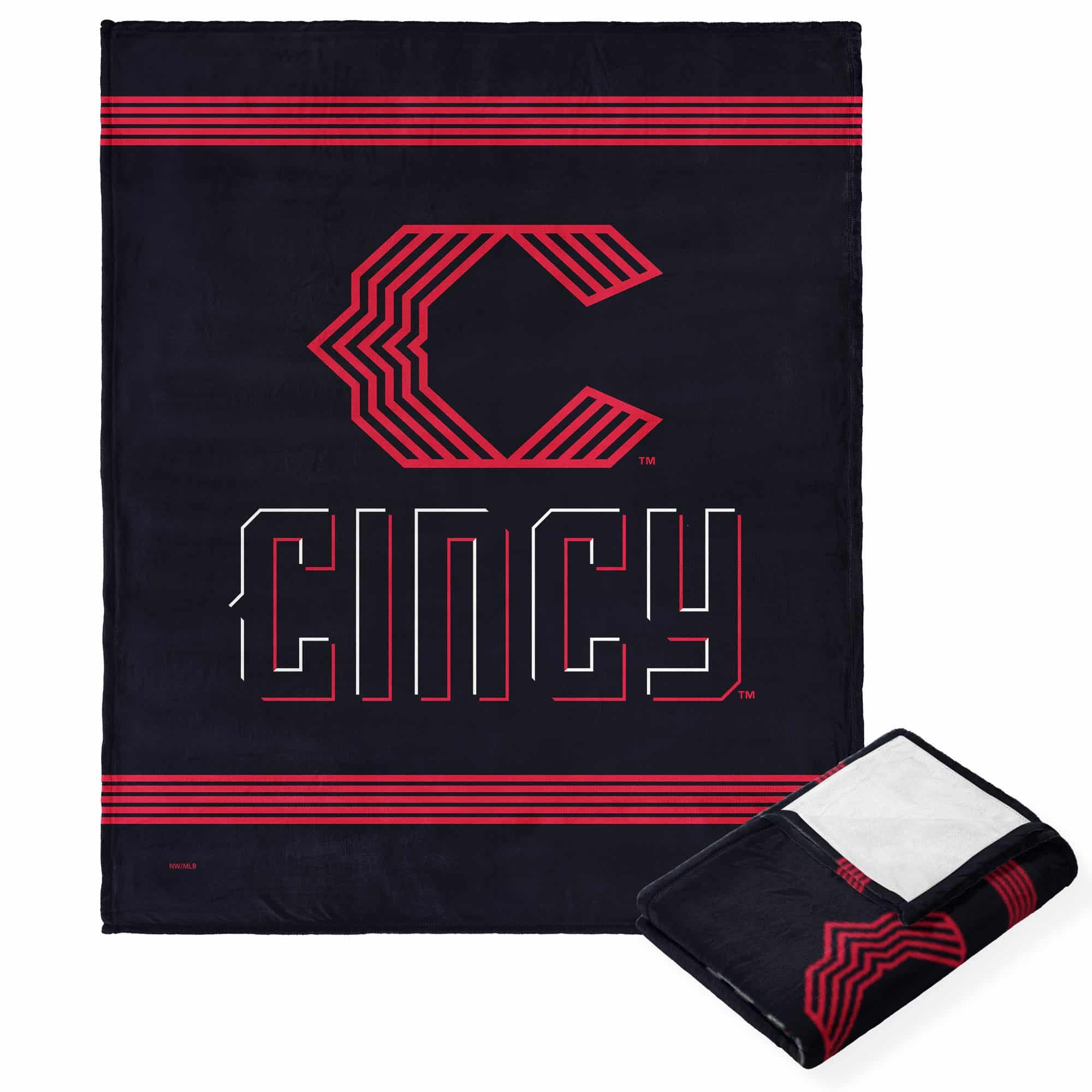 MLB Cincinnati Reds City Connect Silk Touch Throw Blanket 50x60 Inches