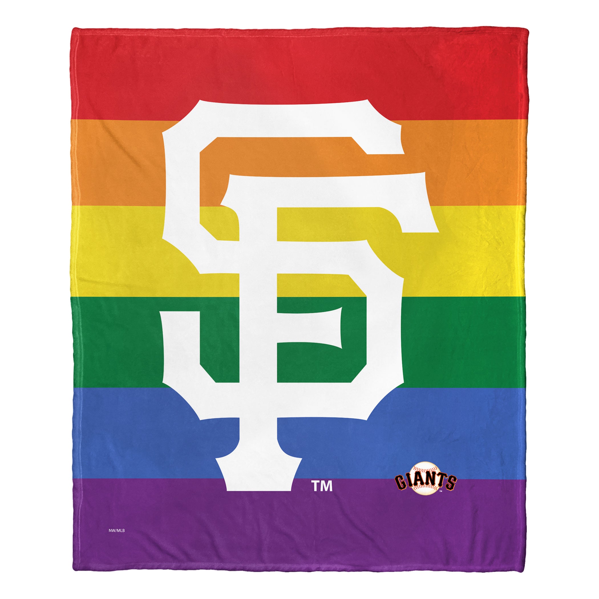 MLB San Francisco Giants Pride Series Silk Touch Throw Blanket 50x60 Inches