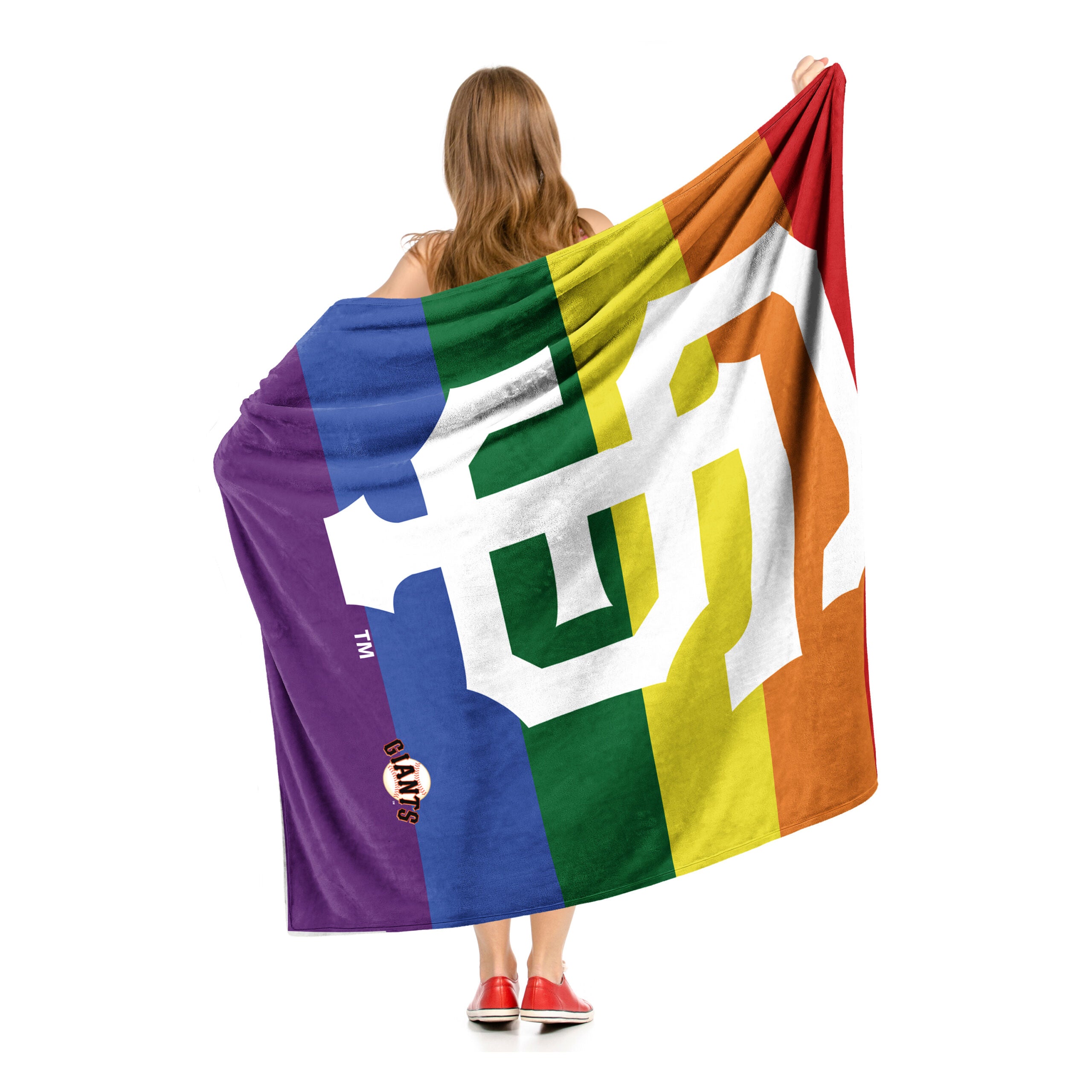 MLB San Francisco Giants Pride Series Silk Touch Throw Blanket 50x60 Inches