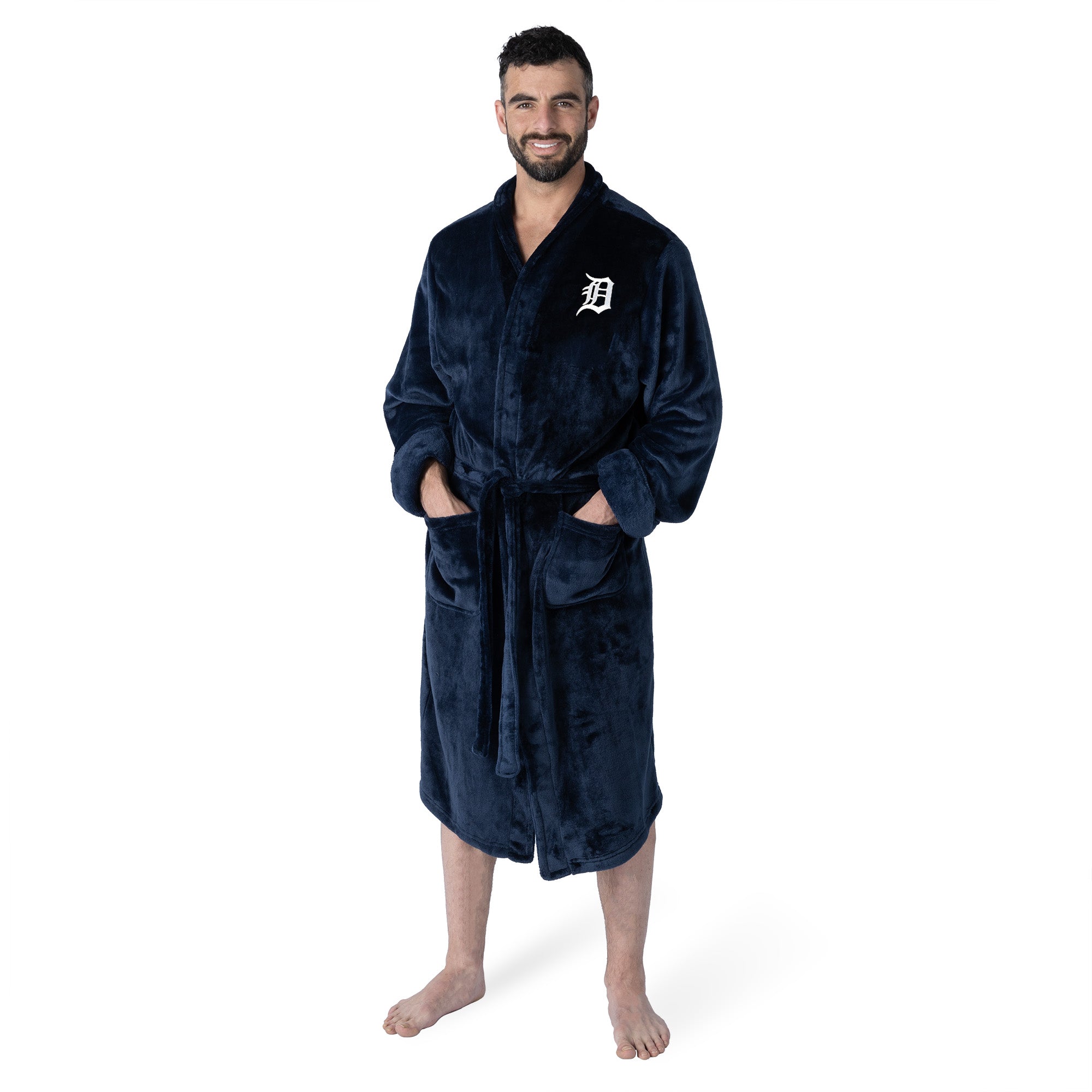 MLB Detroit Tigers L/XL Bathrobe 26 x 47 Inches