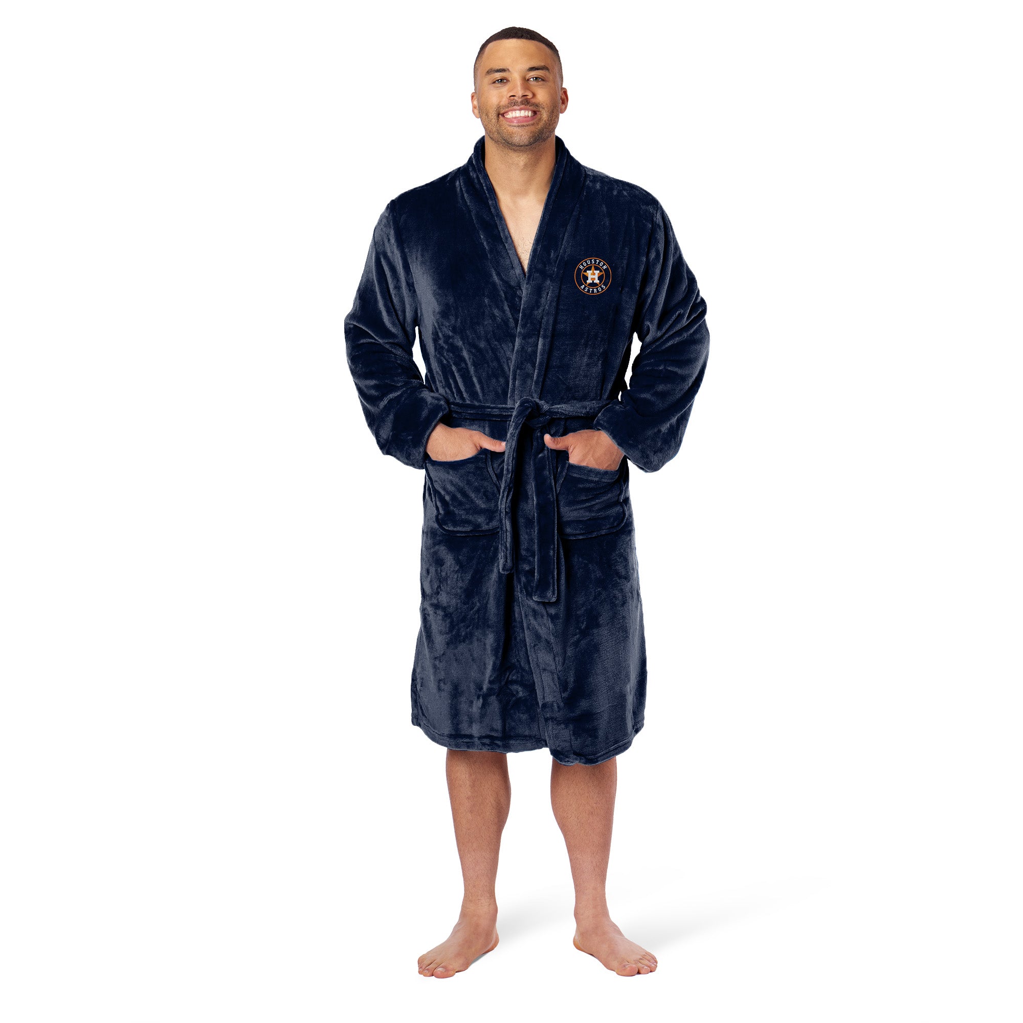 MLB Houston Astros L/XL Silk Touch Robe 26 x 47 Inches