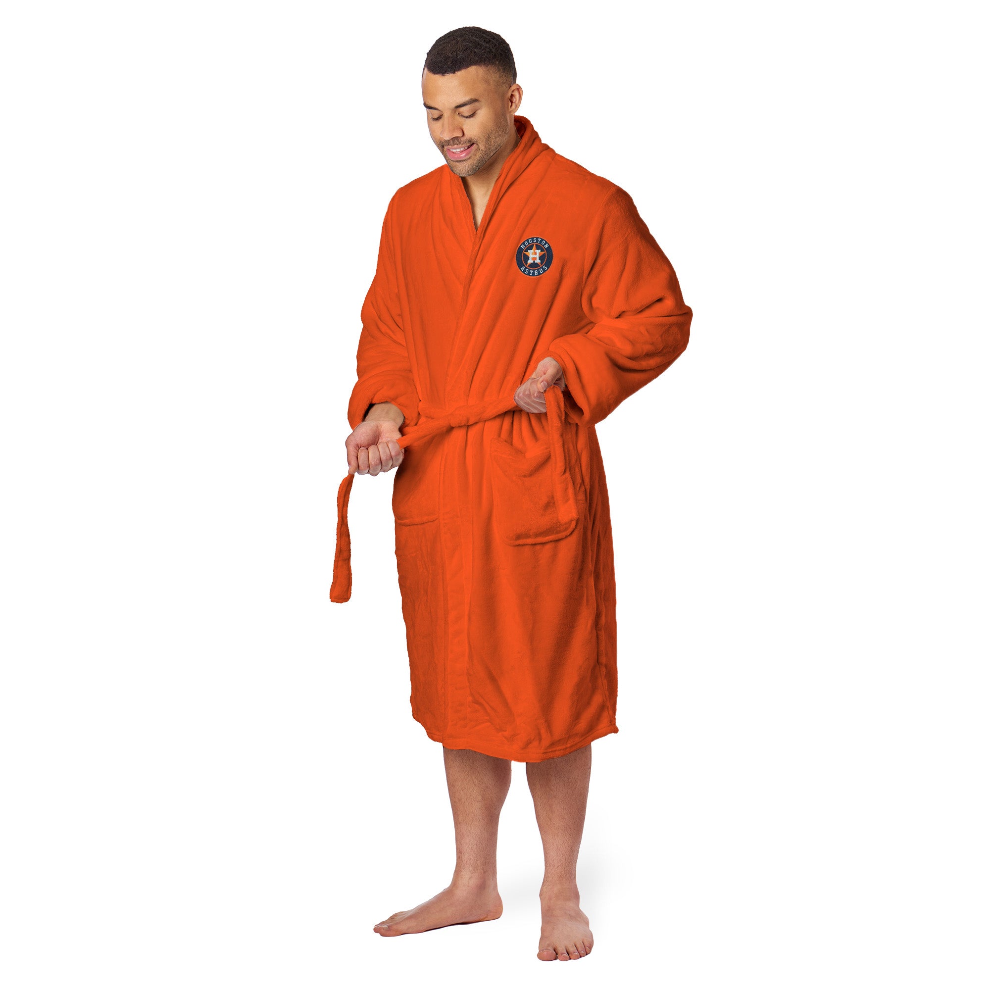 Houston Astros MLB L/XL Silk Touch Robe 26x47 Inches