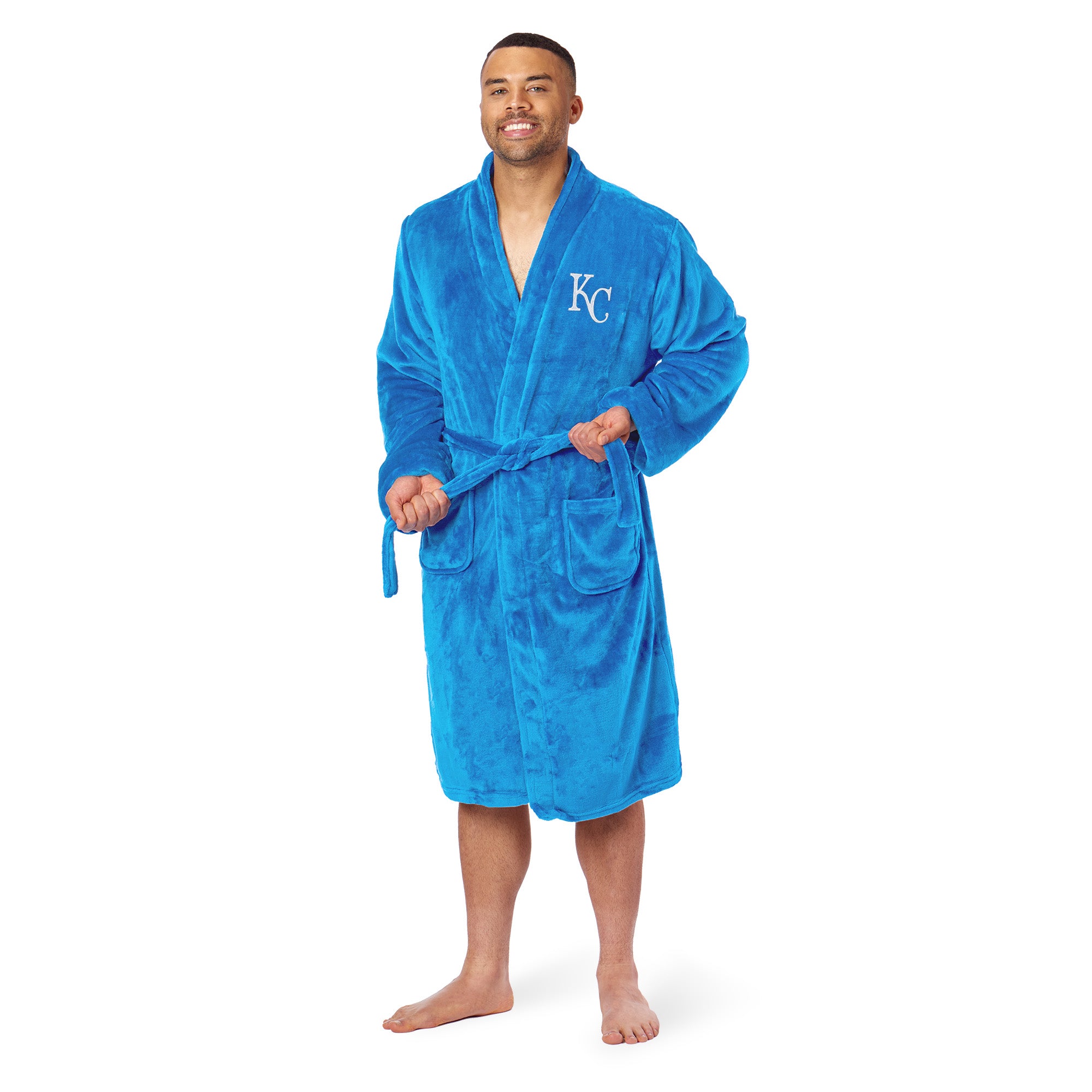 Kansas City Royals MLB L/XL Silk Touch Robe 26x47 Inches