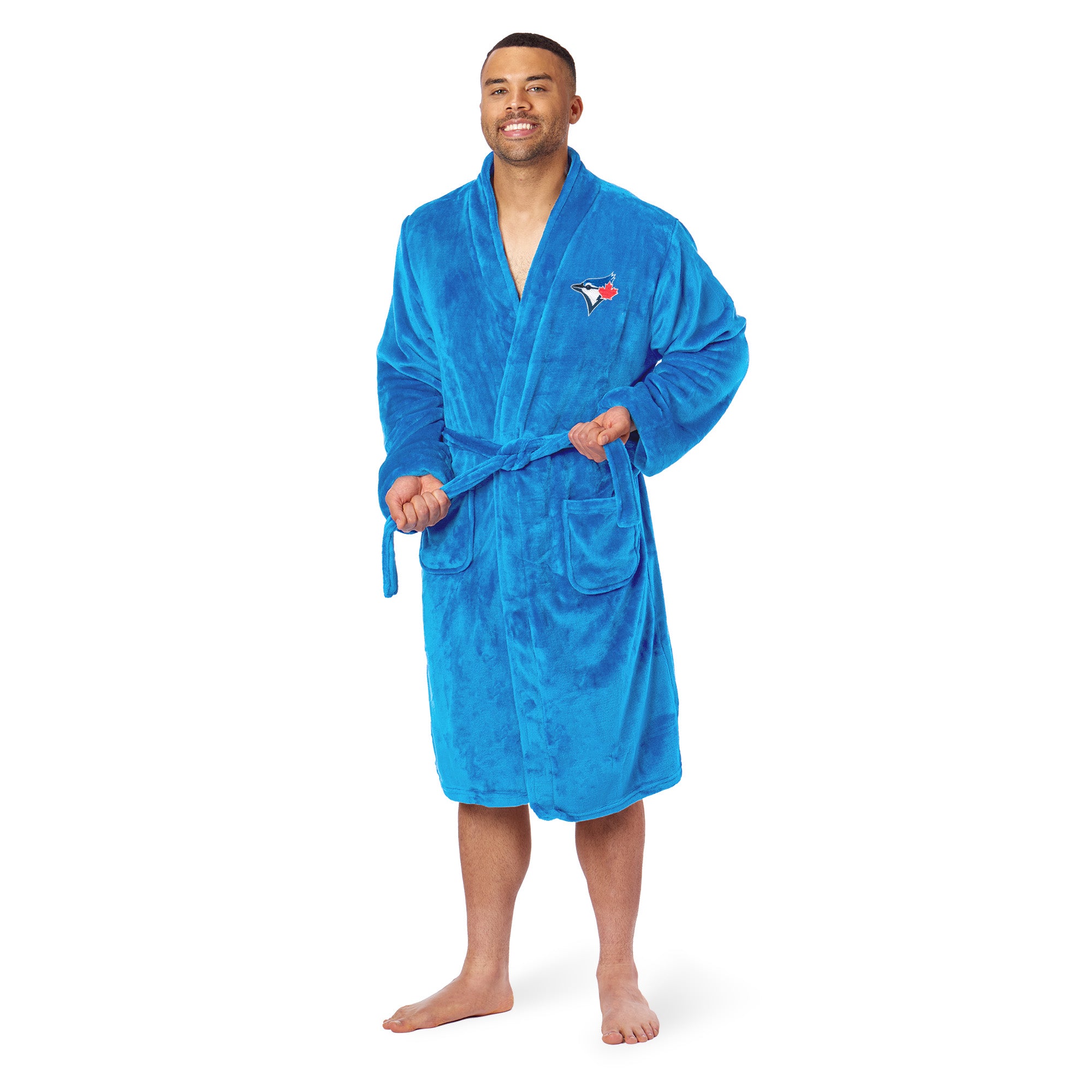 Toronto Blue Jays MLB L/XL Silk Touch Bathrobe 26x47 Inches