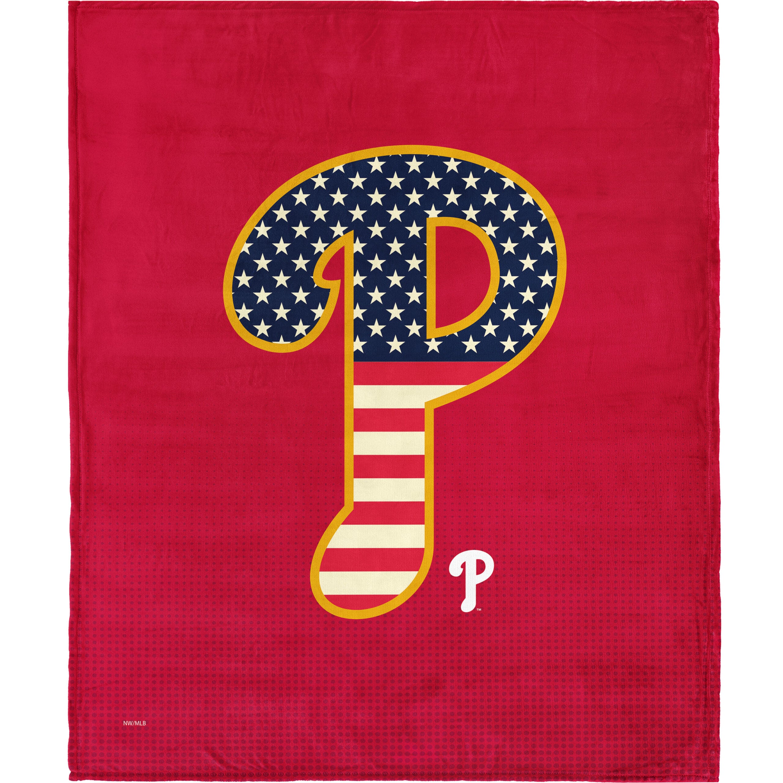 MLB Philadelphia Phillies Celebrate Series Silk Touch Sherpa Throw Blanket 50x60 Inches