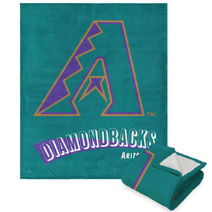 MLB Arizona Diamondbacks Cooperstown Collection Throwback Silk Touch Sherpa Throw Blanket 50 x 60 Inches