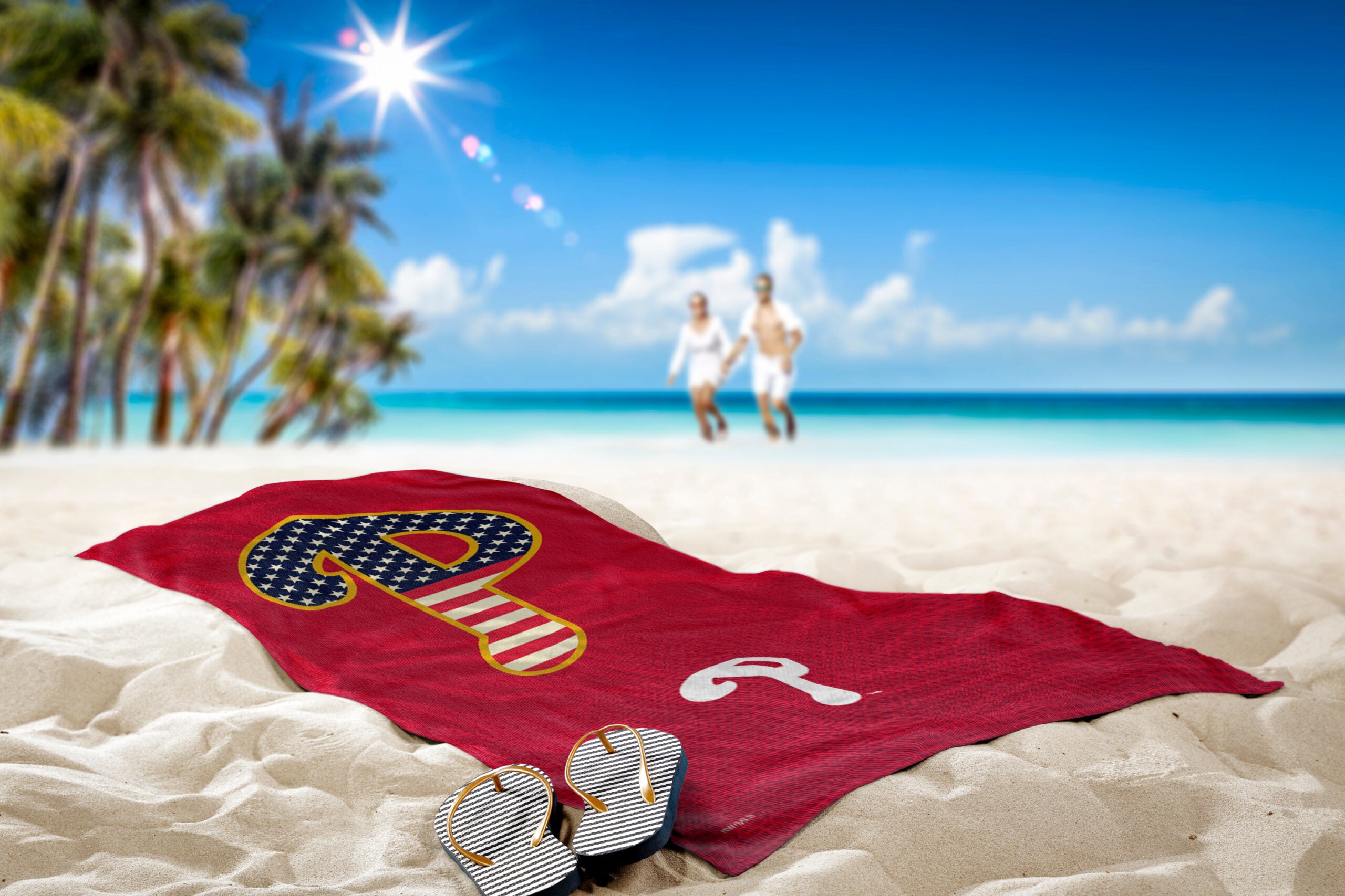 MLB Philadelphia Phillies Celebrate Series Beach Towel 30x60 Inches