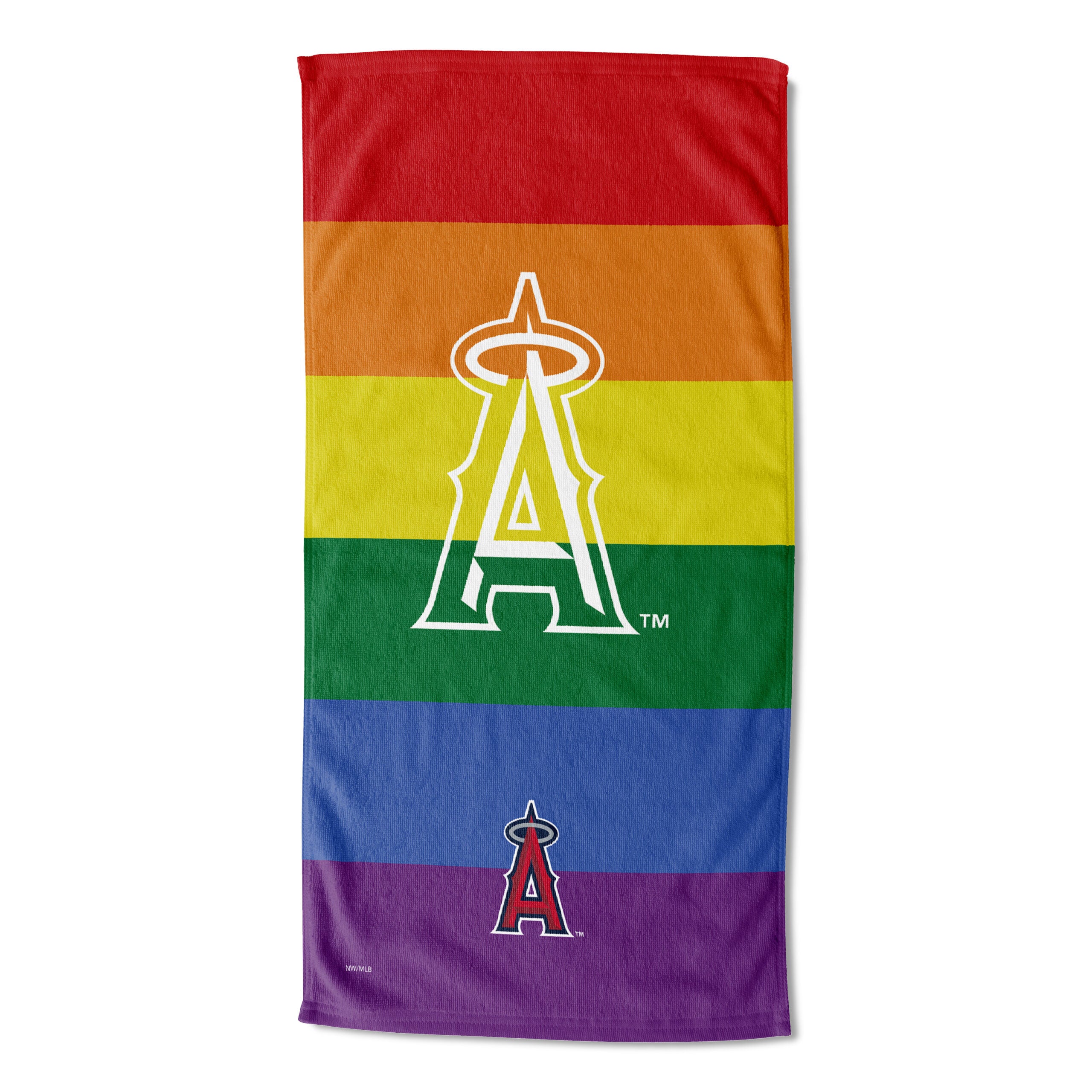 MLB Los Angeles Angels Pride Series Beach Towel 30x60 Inches