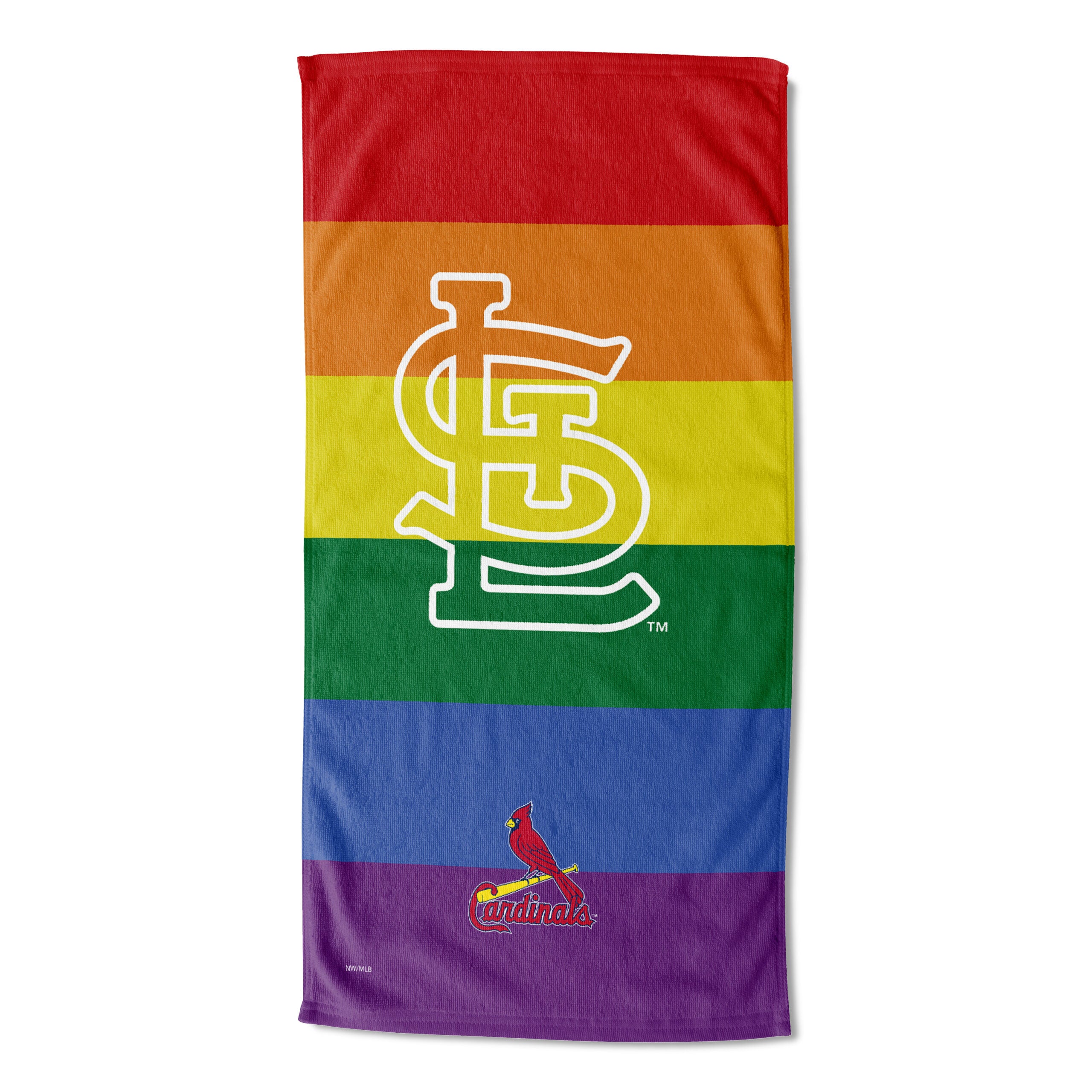 MLB St. Louis Cardinals Candy Skull Beach Towel 30x60 Inches