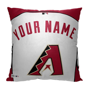 MLB  Arizona Diamondbacks Jersey Personalized Pillow 18 x 18 Inches