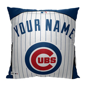 MLB  Chicago Cubs Jersey Personalized Pillow 18 x 18 Inches