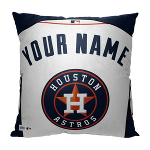 MLB Houston Astros Jersey Personalized Pillow 18x18 Inches