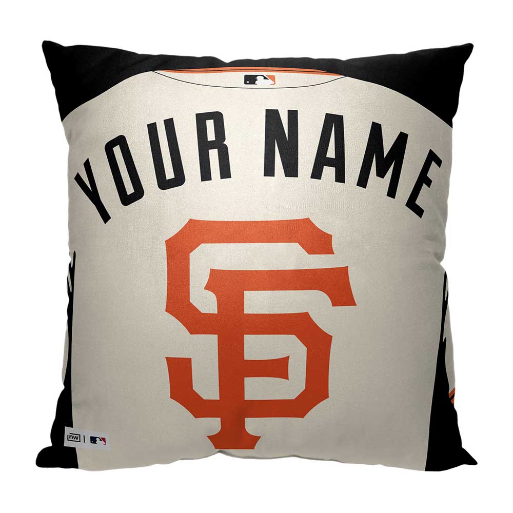 MLB San Francisco Giants Jersey Personalized Pillow 18x18 Inches