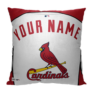 MLB St. Louis Cardinals Jersey Personalized Pillow 18x18 Inches