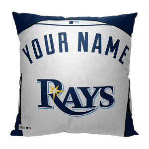 MLB Tampa Bay Rays Jersey Personalized Pillow 18x18 Inches