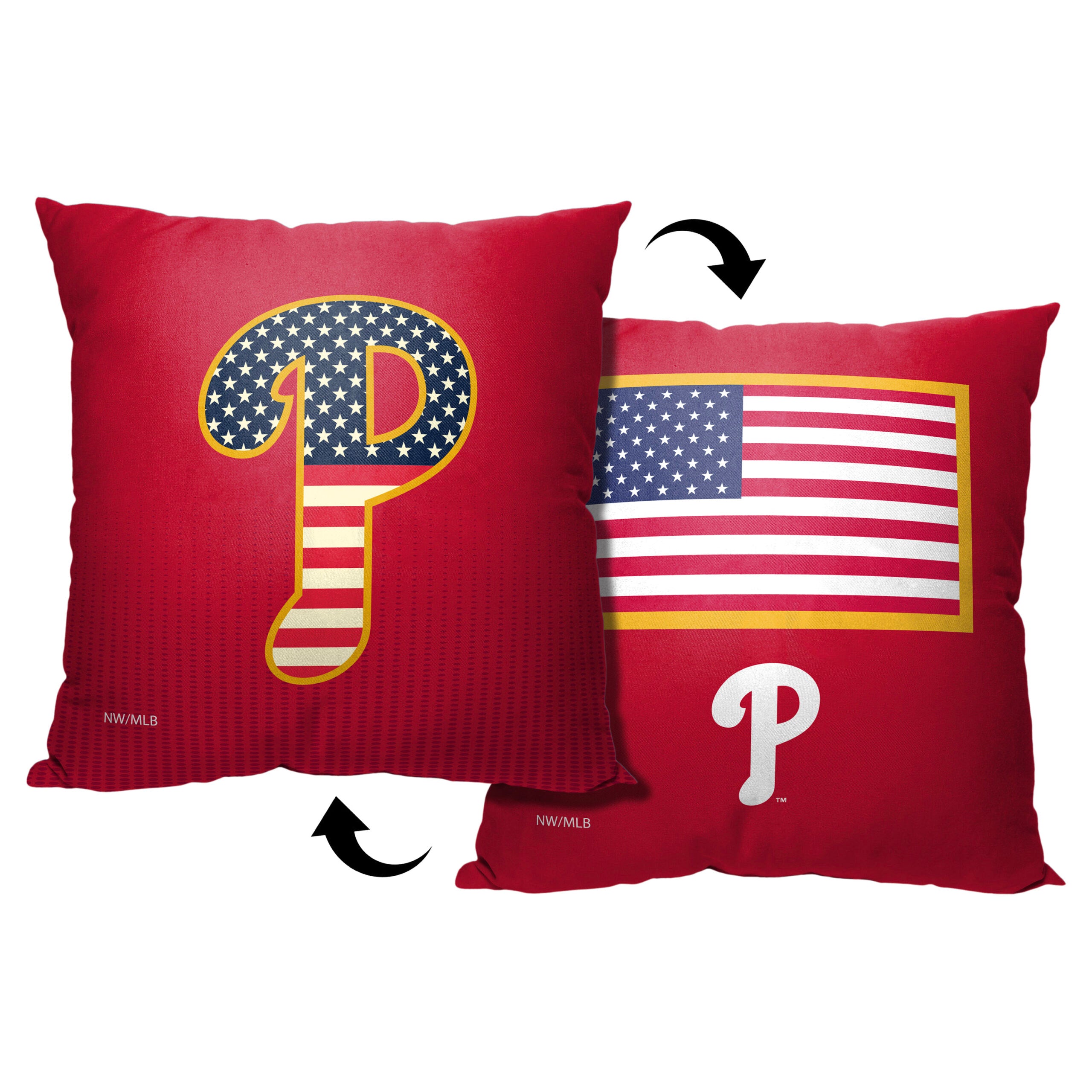 MLB Philadelphia Phillies Celebrate Series Throw Pillow 18x18 Inches