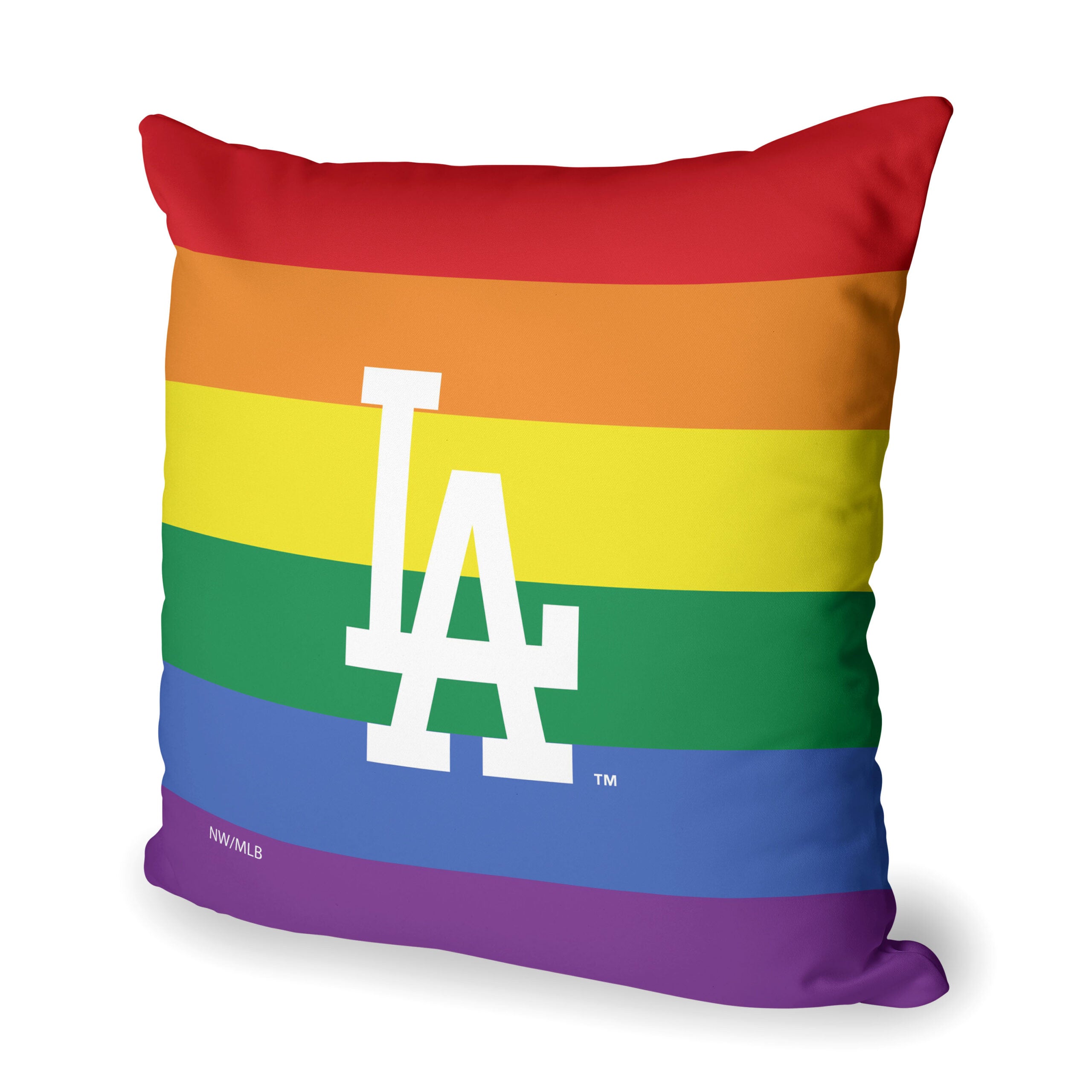 MLB Los Angeles Dodgers Pride Series Throw Pillow 18x18 Inches