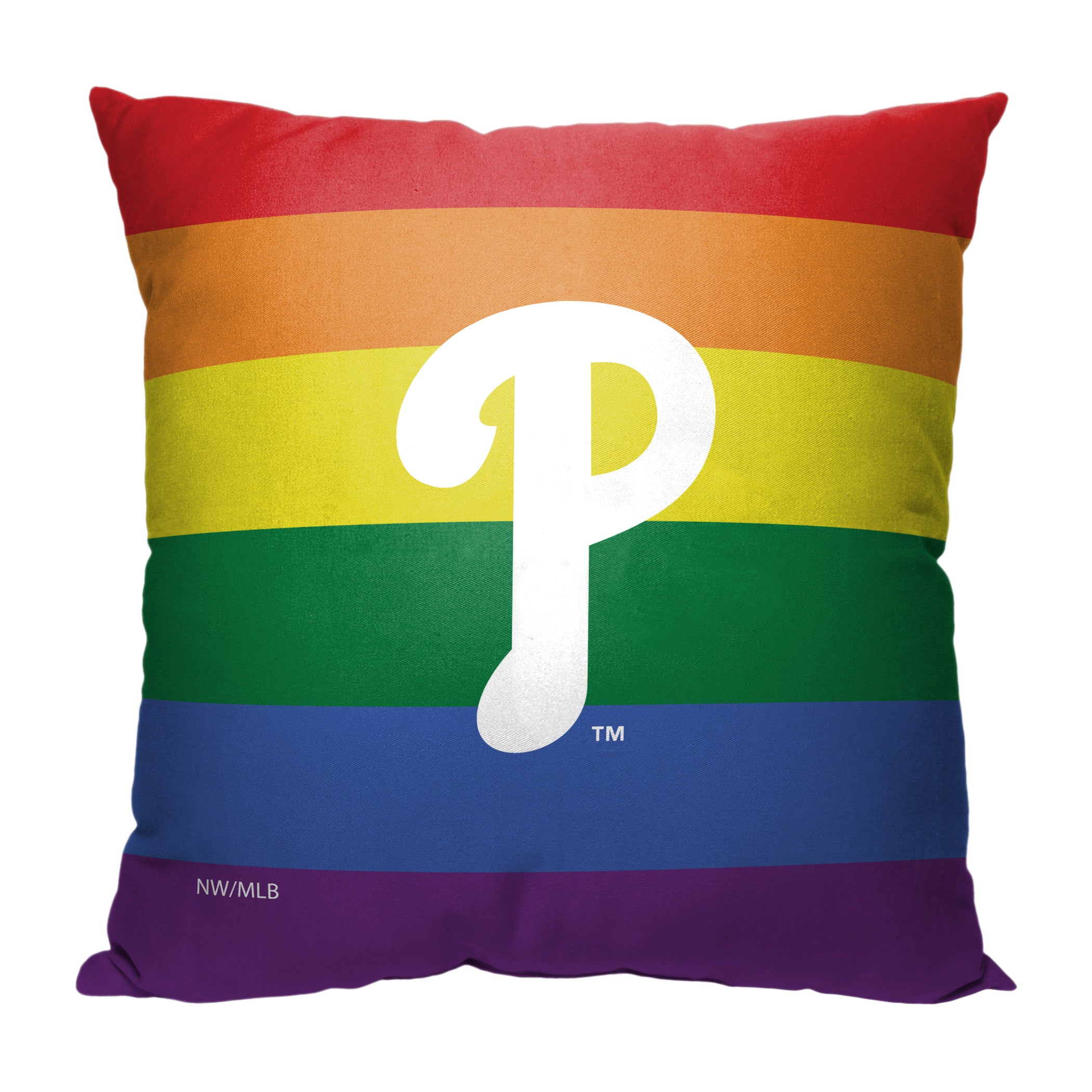 MLB Philadelphia Phillies Pride Series Throw Pillow 18x18 Inches