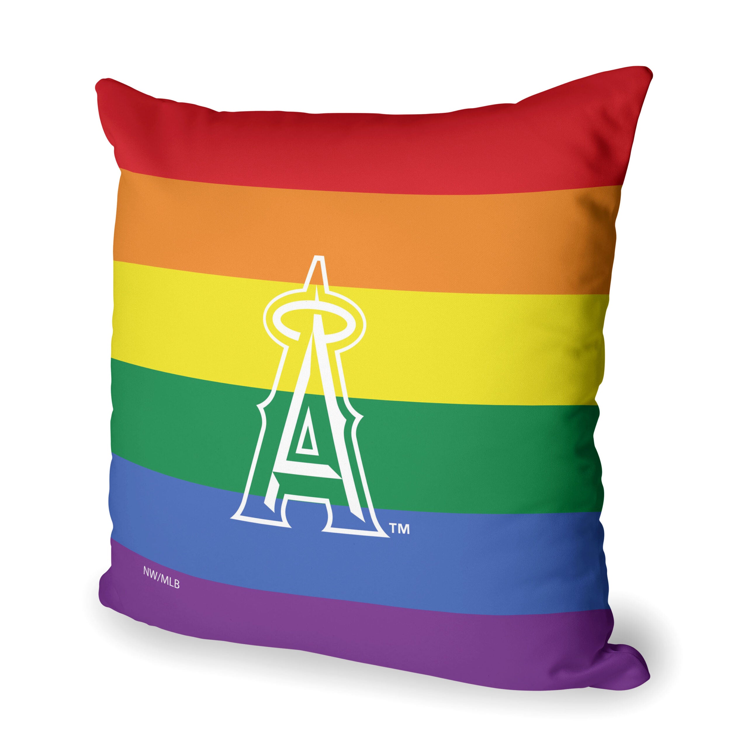 MLB Los Angeles Angels Pride Series Throw Pillow 18x18 Inches