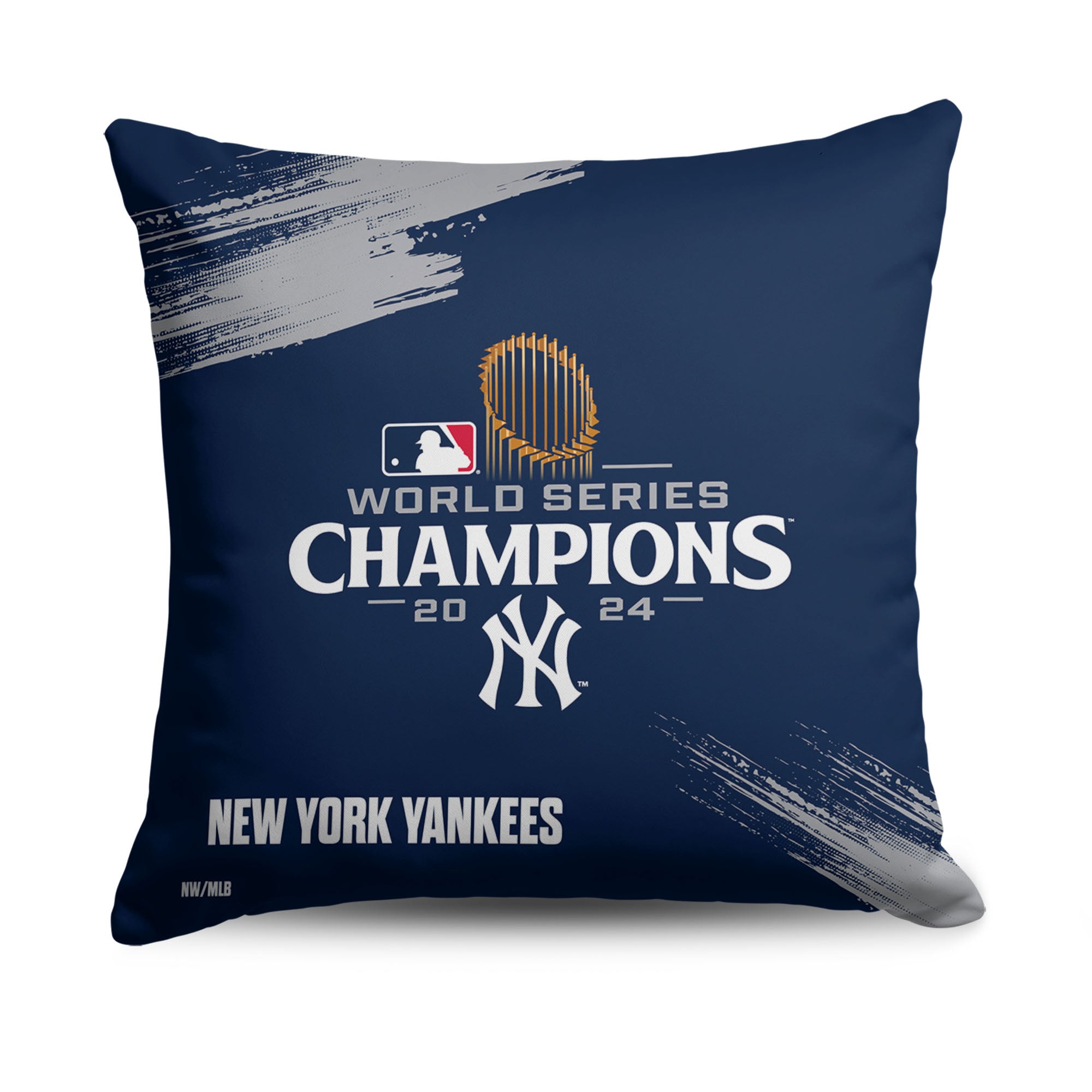 New York Yankees 2024 MLB World Series Champs Throw Pillow 18X18 Inches