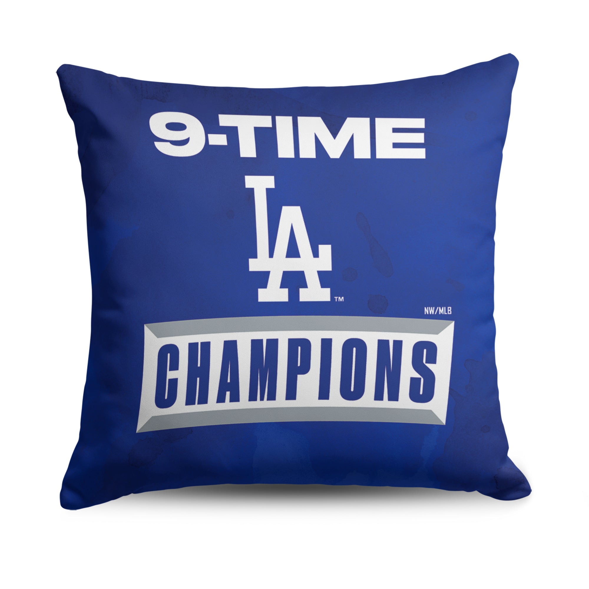 Los Angeles Dodgers  2025 MLB World Series Multi Champ Afterburn Throw Pillow 18 x 18 inches